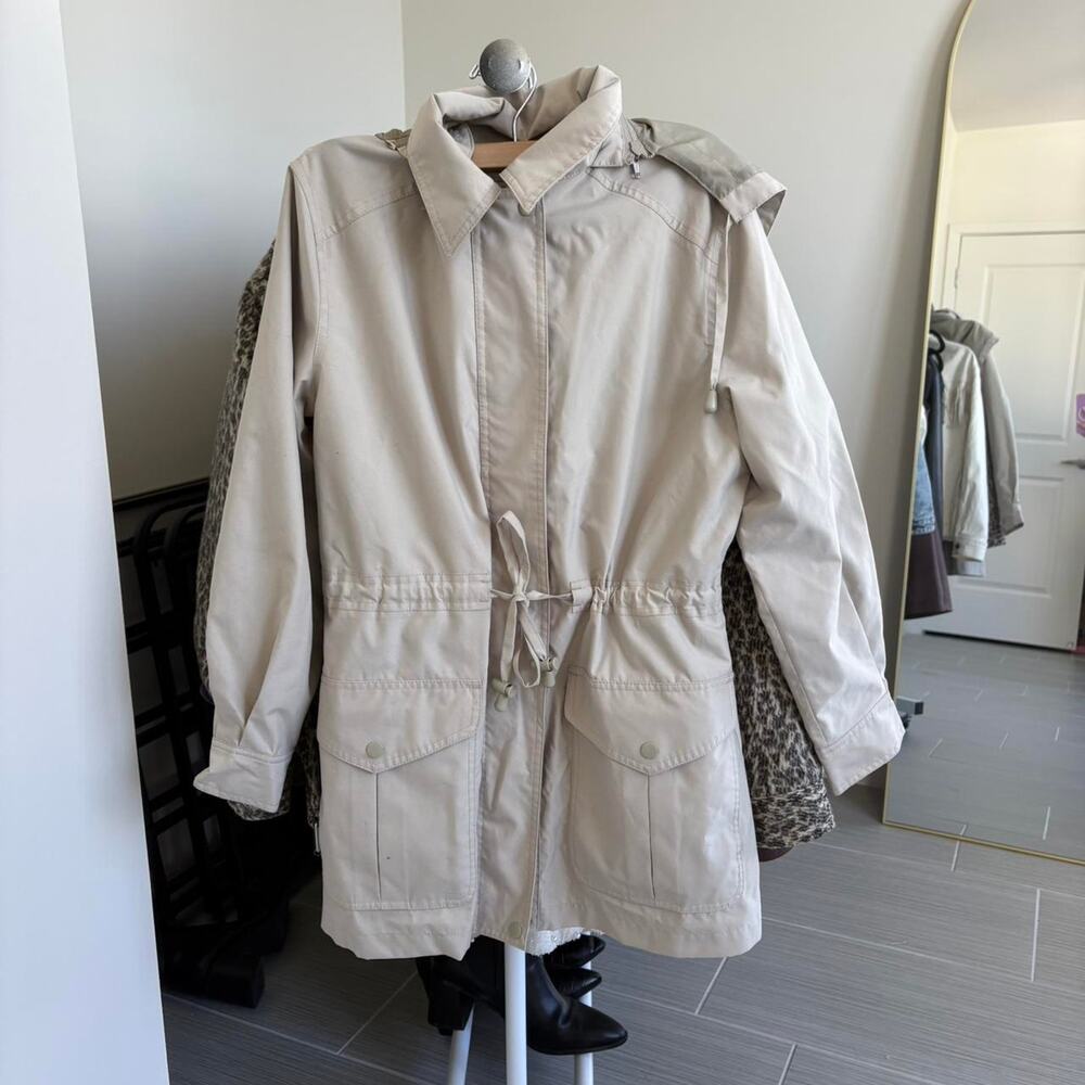 Vintage beige raincoat trench coat